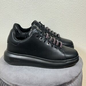 DKNY Women's Jewel Lace-Up Low-Top Sneakers Black US 7.5M EUR 38B‎